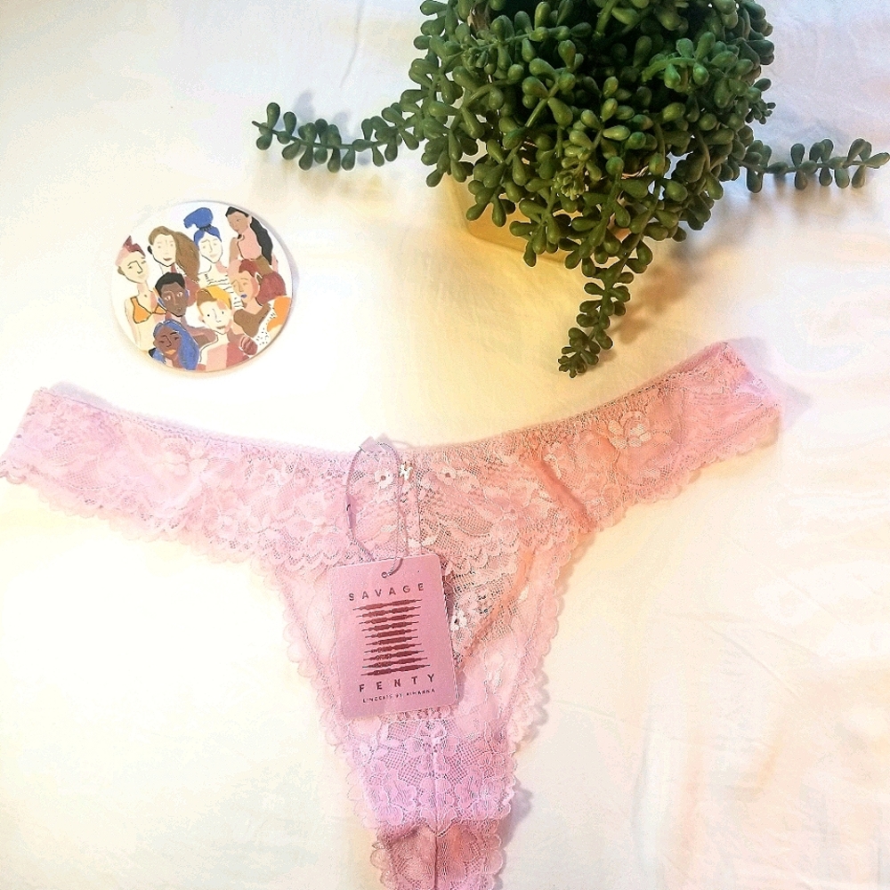 Savage x Fenty Pink Thong